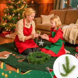 30pcs Artificial Pine Branches - Realistic Fake Green Plants with Needles, No Maintenance Indoor/Outdoor Christmas Tree Garland