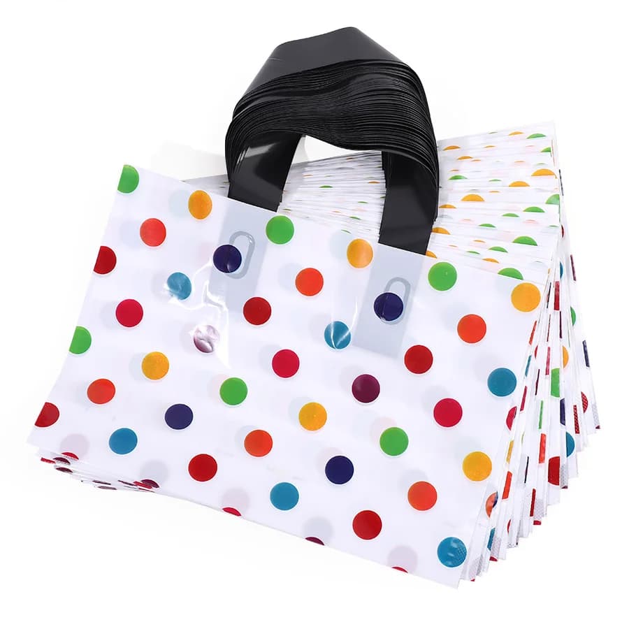 10/20Pcs Polka Dot Gift Bags with Handles for Wedding Birthday Party Favors Christmas New Year Gift Packaging Bag Baby Shower