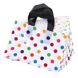 10/20Pcs Polka Dot Gift Bags with Handles for Wedding Birthday Party Favors Christmas New Year Gift Packaging Bag Baby Shower