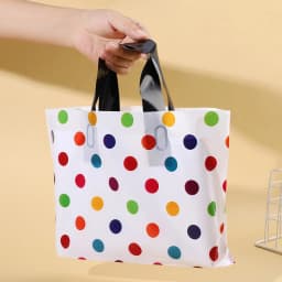 10/20Pcs Polka Dot Gift Bags with Handles for Wedding Birthday Party Favors Christmas New Year Gift Packaging Bag Baby Shower