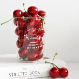 20Pcs Artificial Cherry Fake Fruit Model Cake Ornament Christmas Decoration Photography Props Party Decor Home Table DecorCraft