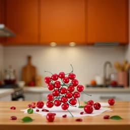 20Pcs Artificial Cherry Fake Fruit Model Cake Ornament Christmas Decoration Photography Props Party Decor Home Table DecorCraft