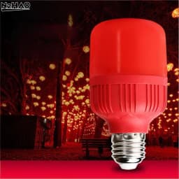 High Power Red LED Light Bulb E27/B22 AC 220V 5W 10W 15W 30W High Brightness Spot Light Festive New Year Bulb Christmas Lights
