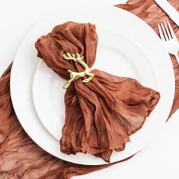 6-102pcs Cheesecloth Napkins Wedding Gauze Napkins Xmas New Year Decoration Dinner Birthday Home Party Christmas Table Decor