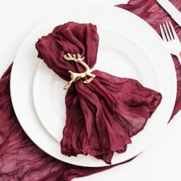 6-102pcs Cheesecloth Napkins Wedding Gauze Napkins Xmas New Year Decoration Dinner Birthday Home Party Christmas Table Decor