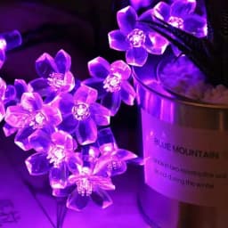 LED Solar String Lights Cherry Blossom Garland Lights Outdoor Solar Garden Patio Decor Lights Christmas Wedding Party Decoration