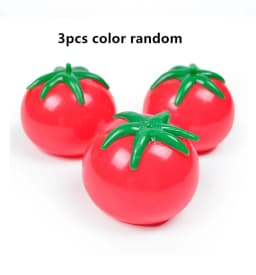 Tomato Squishy Stress Ball Soft Fidget Sensory Toy for ADHD Autism Slow Rebound Squeeze Toy for Adults Kids Christmas Gift