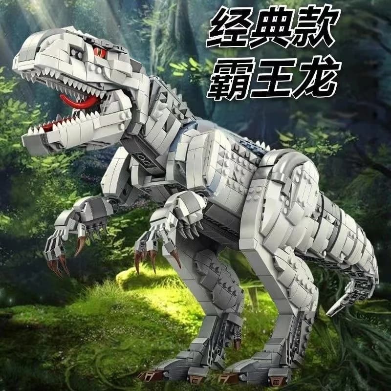 Prehistoric Dinosaur Building Blocks Animal Construction Set T Rex Model STEM Educational Toys Christmas Gift for Boys Kids