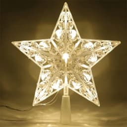 15cm Christmas Decoration Glowing Tree Topper Glitter Shining Star Xmas Tree Ornaments for Home Decor Navidad New Year 2026 Gift