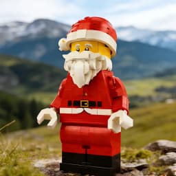 761pcs Hot Toy Up-Scaled Santa Minifigure Building Block Assemble Puzzle Model Holiday Seasonal Birthday Christmas Gifts