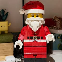 761pcs Hot Toy Up-Scaled Santa Minifigure Building Block Assemble Puzzle Model Holiday Seasonal Birthday Christmas Gifts