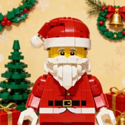 761pcs Hot Toy Up-Scaled Santa Minifigure Building Block Assemble Puzzle Model Holiday Seasonal Birthday Christmas Gifts