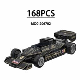 F1 Racing Car Building Blocks 8-Grid Racing Champion Vehicle (With Stickers) Children's Birthday Gift Christmas Toy Gift