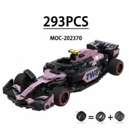 F1 Racing Car Building Blocks 8-Grid Racing Champion Vehicle (With Stickers) Children's Birthday Gift Christmas Toy Gift
