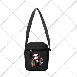 Demon Slayer Shoulder Bags Cartoon Anime Pattern Printed Crossbody Bag Boys Girls Fashion Wallets Christmas Birthday Party Gift