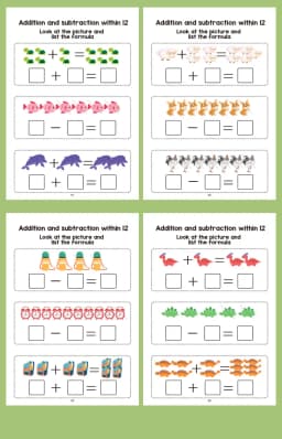 64-Page Interactive Preschool Math Workbook: Number Tracing, Addition and Subtraction Exercises - Early Education Activities for Children over 3 Years Old, Preparatory Course, for Home or Classroom Use - Educational Book for Number Recognition and Basic Arithmetic Skills, Early Education Materials, Fun Illustrations, High-Quality Printing, Learning Tool for Elementary School Students, Christmas Gift