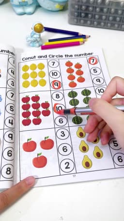 64-Page Interactive Preschool Math Workbook: Number Tracing, Addition and Subtraction Exercises - Early Education Activities for Children over 3 Years Old, Preparatory Course, for Home or Classroom Use - Educational Book for Number Recognition and Basic Arithmetic Skills, Early Education Materials, Fun Illustrations, High-Quality Printing, Learning Tool for Elementary School Students, Christmas Gift