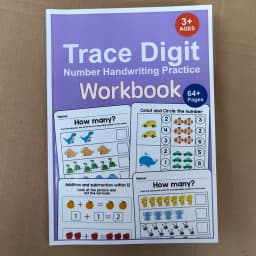 64-Page Interactive Preschool Math Workbook: Number Tracing, Addition and Subtraction Exercises - Early Education Activities for Children over 3 Years Old, Preparatory Course, for Home or Classroom Use - Educational Book for Number Recognition and Basic Arithmetic Skills, Early Education Materials, Fun Illustrations, High-Quality Printing, Learning Tool for Elementary School Students, Christmas Gift