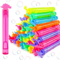 12-48 Pcs Cute Dinosaur Bubble Empty Bottle Birthday Party Baby Shower Wedding Christmas New Year Carnival Party Gift Decoration