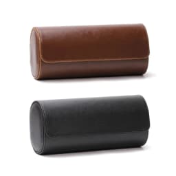 Watch Roll Travel Case 1/2/3-Slot Portable Vintage Leather Watch Display Case Storage Box Watch Organizers Men Christmas Gift