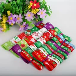 Mix 12Yards Grosgrain Satin Ribbon Cartoon Tape Colorful for Wedding Party Christmas Decoration DIY Sewing Gift Accessory Craft