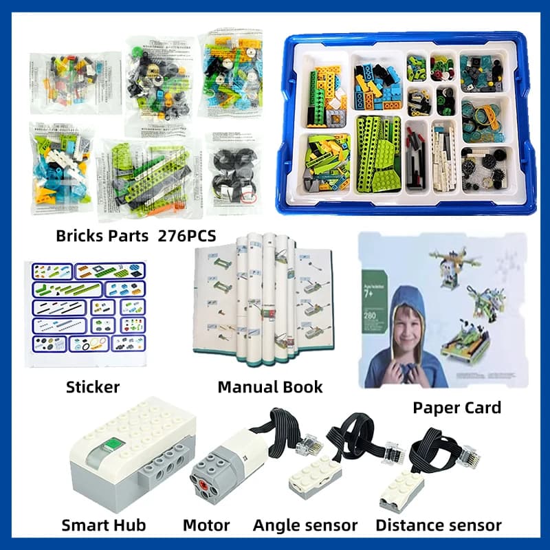 NEW WeDo 2.0 Core Set Robotics STEM Boxed Kit Compatible with 45300 We-Do Building Blocks DIY Educational Toys Christmas Gifts