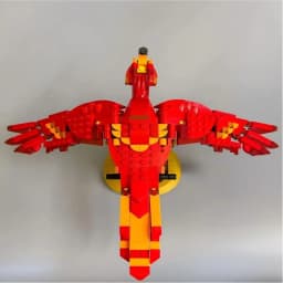 Magic World Fire Phoenix Building Blocks Sets Suitable for Christmas Gifts Compatible with Legoed Particles,597pcs.
