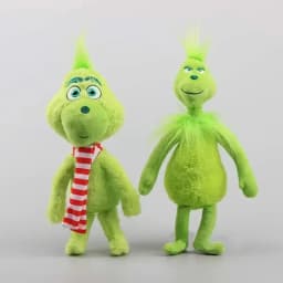 New sell Green Shaggy Anime Figures Perfect Christmas Decoration Green Haired Monster Figurine Plush Doll Kid Birthday Toy Gifts