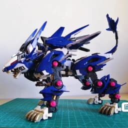 BT Building Blocks ZOIDS RZ-041 Liger ZERO Jager Blue Lion 1:72 Scale Full Action Plastic Kit Assemble Model Birthday Gifts