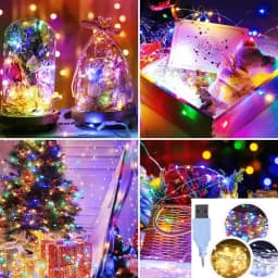 20M/200M USB Fairy Light LED Christmas Tree Light Wedding Birthday Valentine's Day Holiday GiftsDIY Lamp Deco New Year Ornament