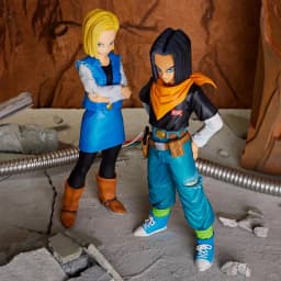 24CM Anime Dragon Ball Z Android 17 18 Figure Android 18 PVC Action Figures Collection Model Toys for Children Christmas Gifts
