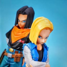 24CM Anime Dragon Ball Z Android 17 18 Figure Android 18 PVC Action Figures Collection Model Toys for Children Christmas Gifts