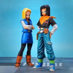 24CM Anime Dragon Ball Z Android 17 18 Figure Android 18 PVC Action Figures Collection Model Toys for Children Christmas Gifts
