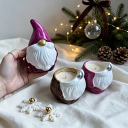 Resin silicone mold DIY Resin Mold for Selling Two Christmas Ornaments, Making Dropper Gypsum Candles, Products, Home Decoration