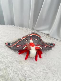 Hyalophora Cecropia Plush Toy Lifelike The Cecropia Moth Stuffed Animals Insect Enthusiasts Kids Christmas Gifts Home Decor