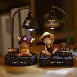 One Piece Luffy 3D LED Night Light, Anime Desktop Lamp for Study Office Decor - Cool Birthday Christmas Gift for Fans Men Women