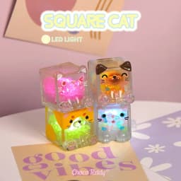 Stackable Blocks Cat Fun Shake Night Light Trendy Blind Box Creative Gift Ornament Atmosphere Light Christmas Trendy Toy
