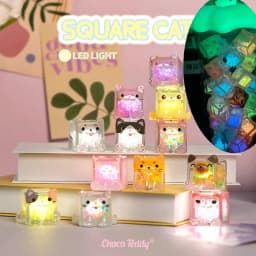 Stackable Blocks Cat Fun Shake Night Light Trendy Blind Box Creative Gift Ornament Atmosphere Light Christmas Trendy Toy