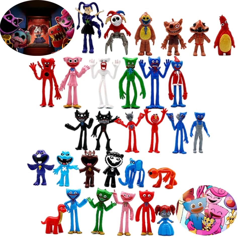 New 5sets Prototype Gibiet Chum Chompkins Horror Game 5 Figure Model Cute Anime Peripherals Toy Birthday Halloween Christmas Toy