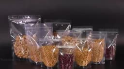 50/100pcs Transparent Zipper Bags, Reusable Storage Bag for Candies, Pasta, Spices, Birthdays, Party, Christmas Gifts, Packaging