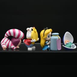 Cartoon Figures Alice In Wonderland Cheshire Cat Baby Oysters Alice Capsule Ornaments Collection Model Toys Kids Christmas Gift