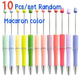 10 Pcs Mixed Beaded Ballpoint Pen Creative Beadable Pen Wedding Party Guest Gift Guest Christmas Decor for Home