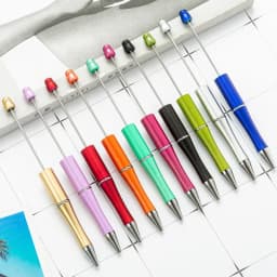 10 Pcs Mixed Beaded Ballpoint Pen Creative Beadable Pen Wedding Party Guest Gift Guest Christmas Decor for Home