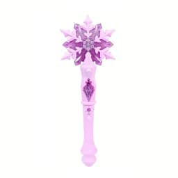 1pcs Children'S Magic Wand Toy For Daughter Christmas Birthday New Year'S Gift, Electric Luminous Music Princess Cane Xmas Dress