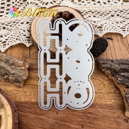 Original Lovely Layers Christmas Title HOHOHO With Penguin Santa Claus Deer Metal Cutting Dies Scrapbooking Decorative Embossing