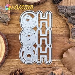 Original Lovely Layers Christmas Title HOHOHO With Penguin Santa Claus Deer Metal Cutting Dies Scrapbooking Decorative Embossing
