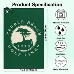 Funny Microfiber Premium Golf Towel, Golf Towels for Golf Bags for Men & Women, Creative Christmas Golf Gift for Male Golfers