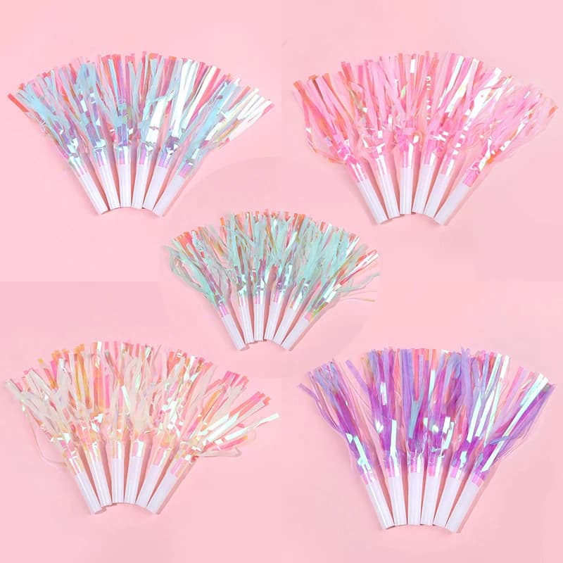 6/12/36Pcs Colorful Blowout Whistles Kids Birthday Party Favors Pinata Filler Wedding Gift Cheer Props Christmas Noise Maker