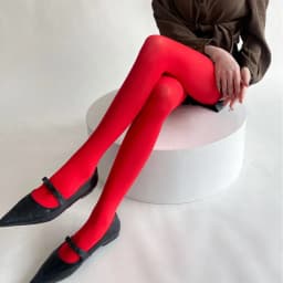 17 Colors Women's Sexy Pure Color Tights Retro Stockings Christmas Red High-elasticity Slimming Pantyhose Lady Colorful Tights #