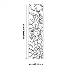32pcs, Coloring Flower Bookmarks, Suitable for Back-to-School Season, Christmas, Halloween, Teachers, Readers, and Birthdays.